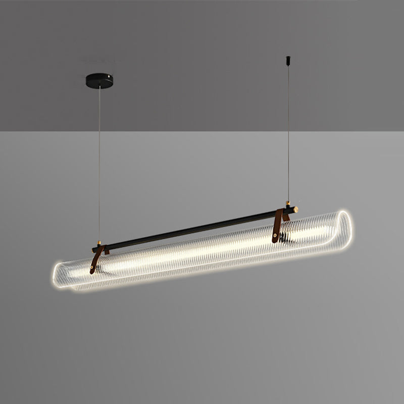 Single Golden/Black Modernism Island Lighting Unique LED Ceiling Light for Kitchen