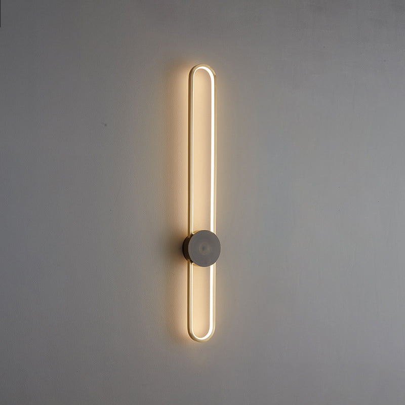 Single Modernism Golden/Black Wall Mounted Sconce LED Wall Light for Foyer