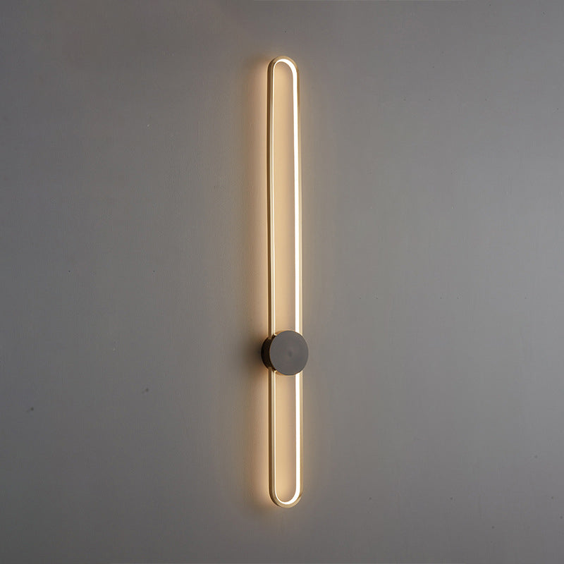 Single Modernism Golden/Black Wall Mounted Sconce LED Wall Light for Foyer