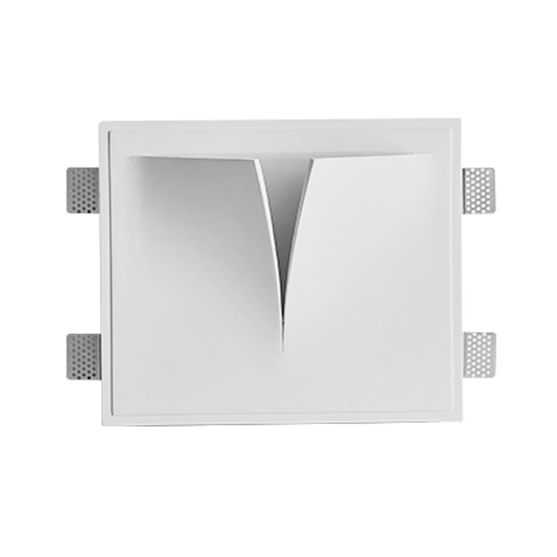 Contemporary Geometric Shape Wall Lamp Plaster Shade Wall Lighting for Living Room