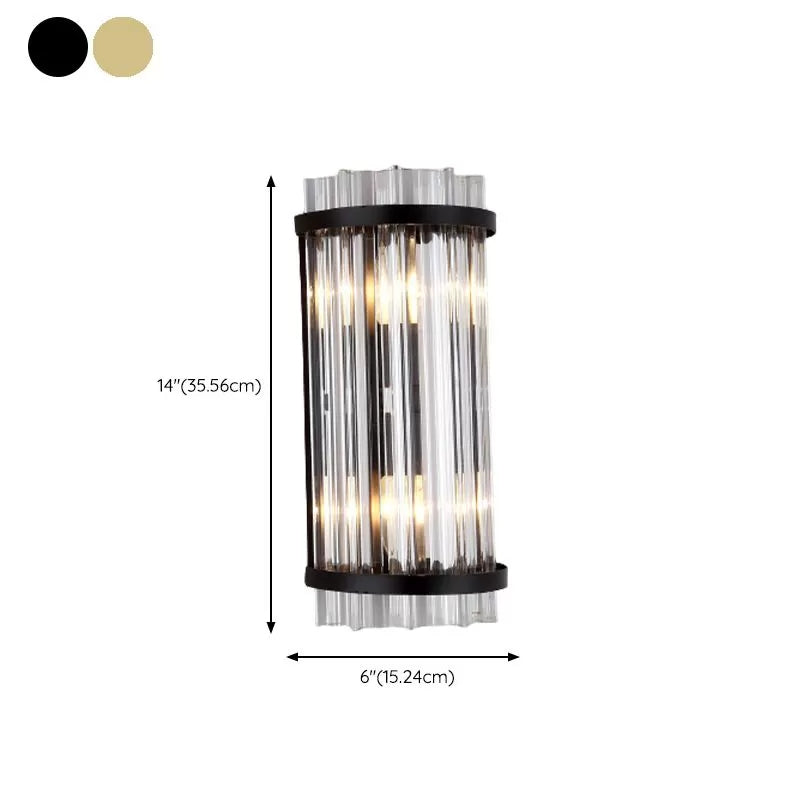 Geometric Wall Mount Lighting Simple Crystal 1 Light Wall Mounted Light for Bedroom