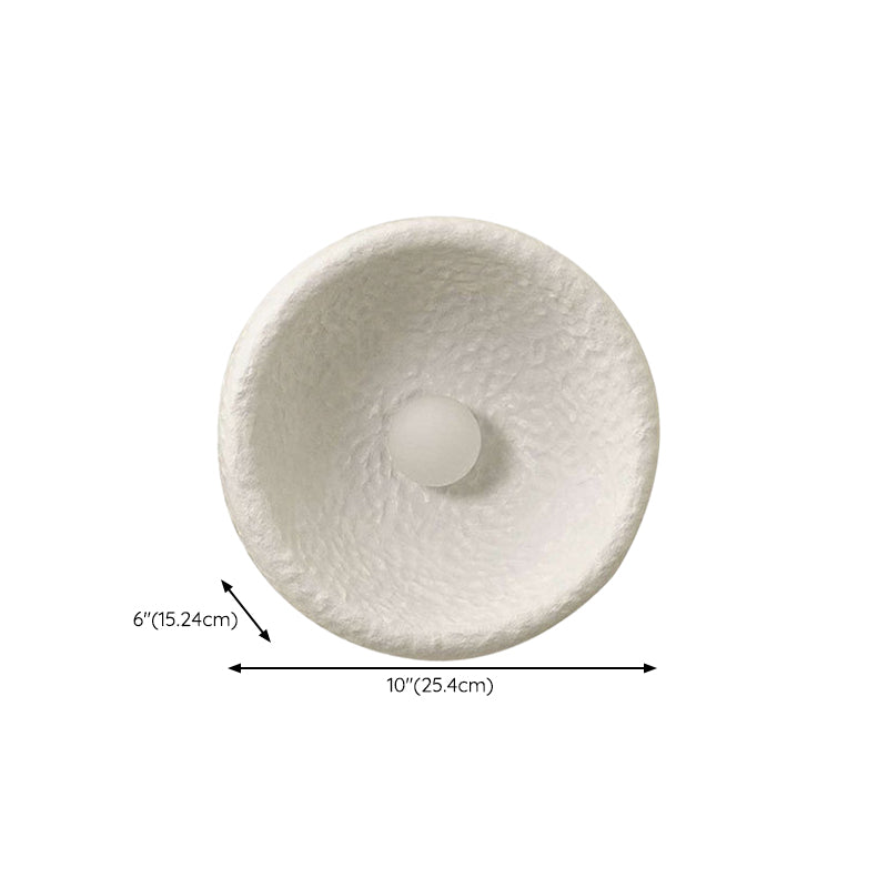Modern Circular Wall Light Sconces Resin 1 Light Wall Lighting Fixtures