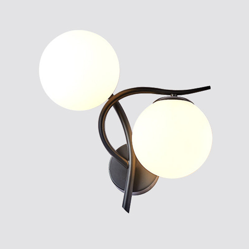 Nordic Style Iron Vanity Light Ball Shape Vanity Lamp for Living Room