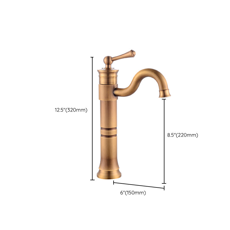 Classic Vessel Sink Bathroom Faucet Swivel Spout Single Handle Vessel Sink Faucet