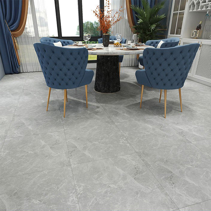 Home Indoor Vinyl Floor Peel and Stick Marble Print Square PVC Flooring