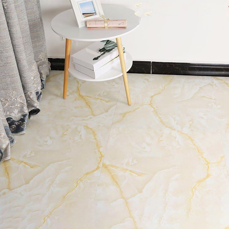 Home Indoor Vinyl Floor Peel and Stick Marble Print Square PVC Flooring