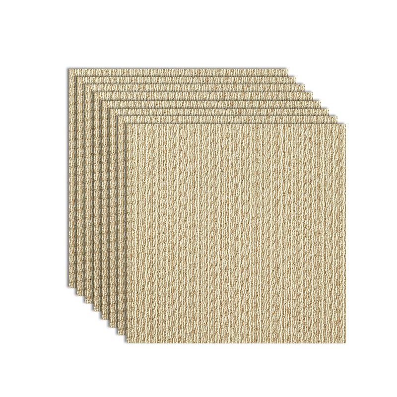 Home Indoor Carpet Tiles Solid Color Square Stain Resistant Carpet Tiles