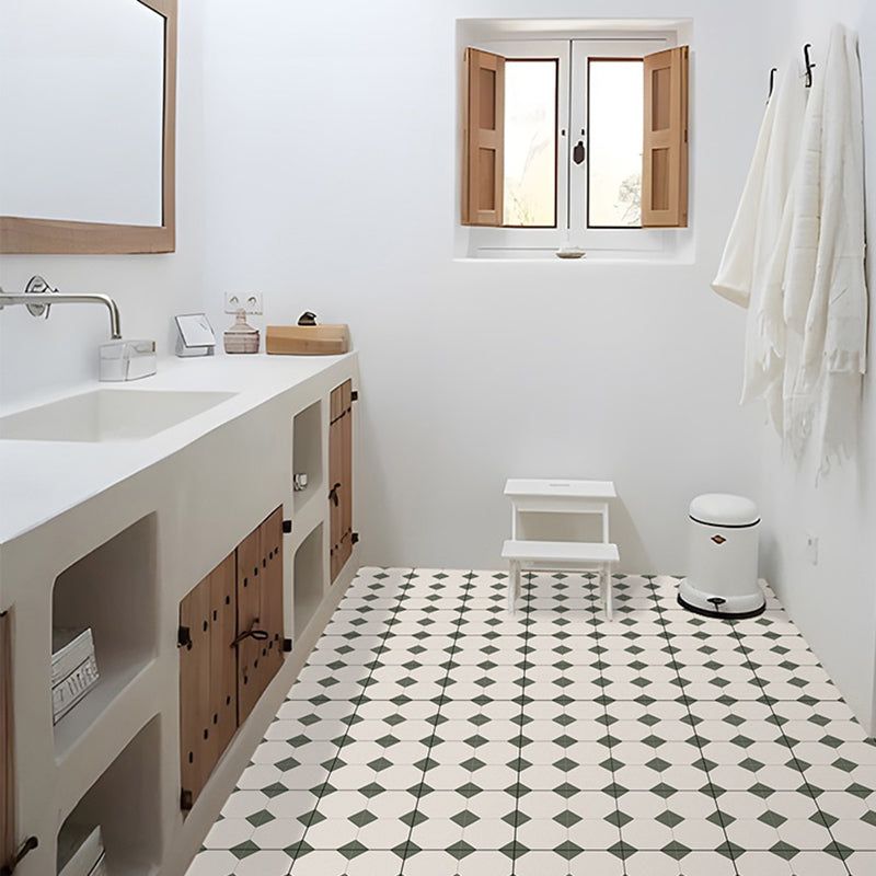 Square Peel & Stick Tile With Pattern Water Resistant Tile for Backsplash Wall