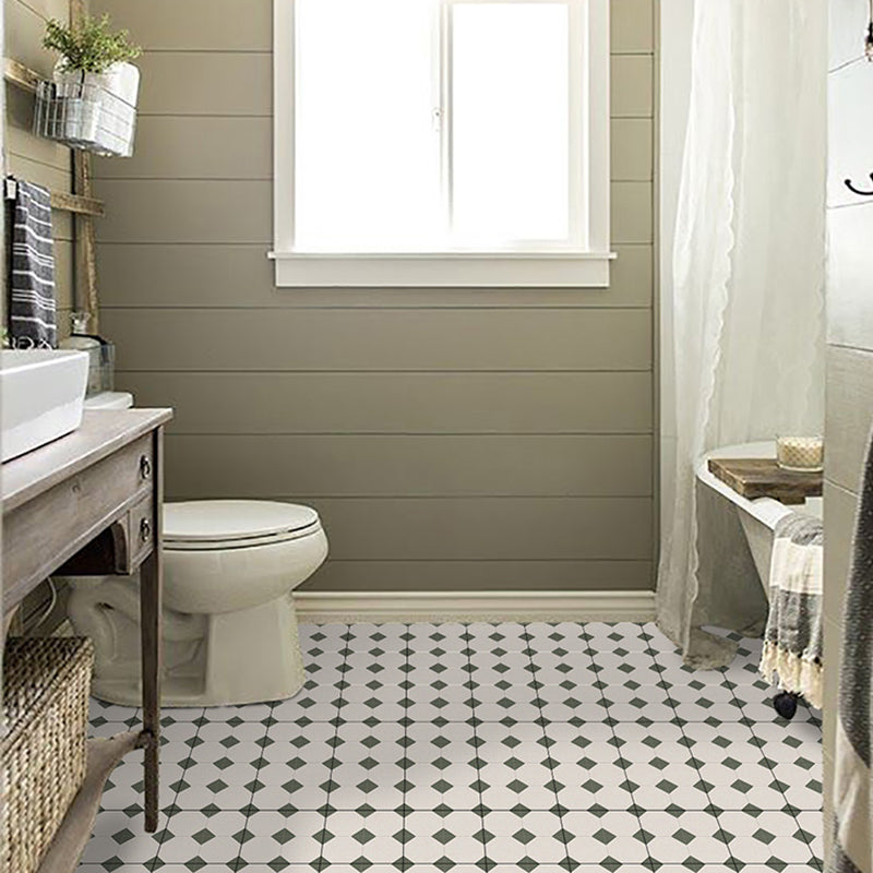 Square Peel & Stick Tile With Pattern Water Resistant Tile for Backsplash Wall