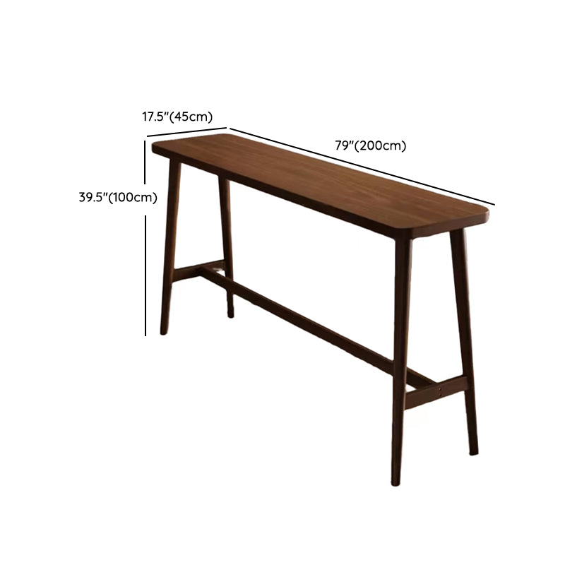 Modern Counter Height Pub Set 1/2/3 Pcs Solid Wood Bar Table and Stools