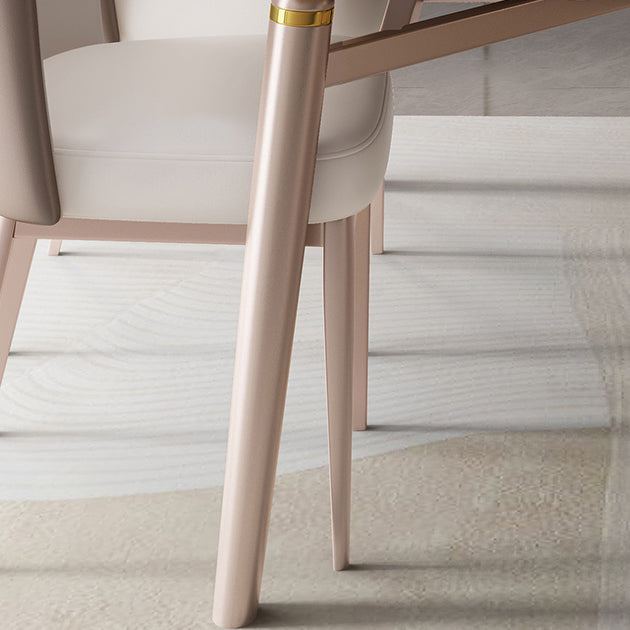 Foldable Stone Rectangle Dining Table Rubber Legs for Dining Room