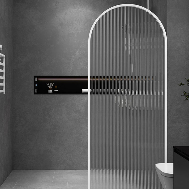 White Framed Fixed Glass Panel Scratch Resistant Fixed Glass Panel