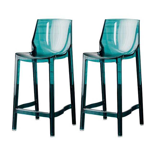 Living Room Acrylic Bar Stools Contemporary Low Back Counter Chair