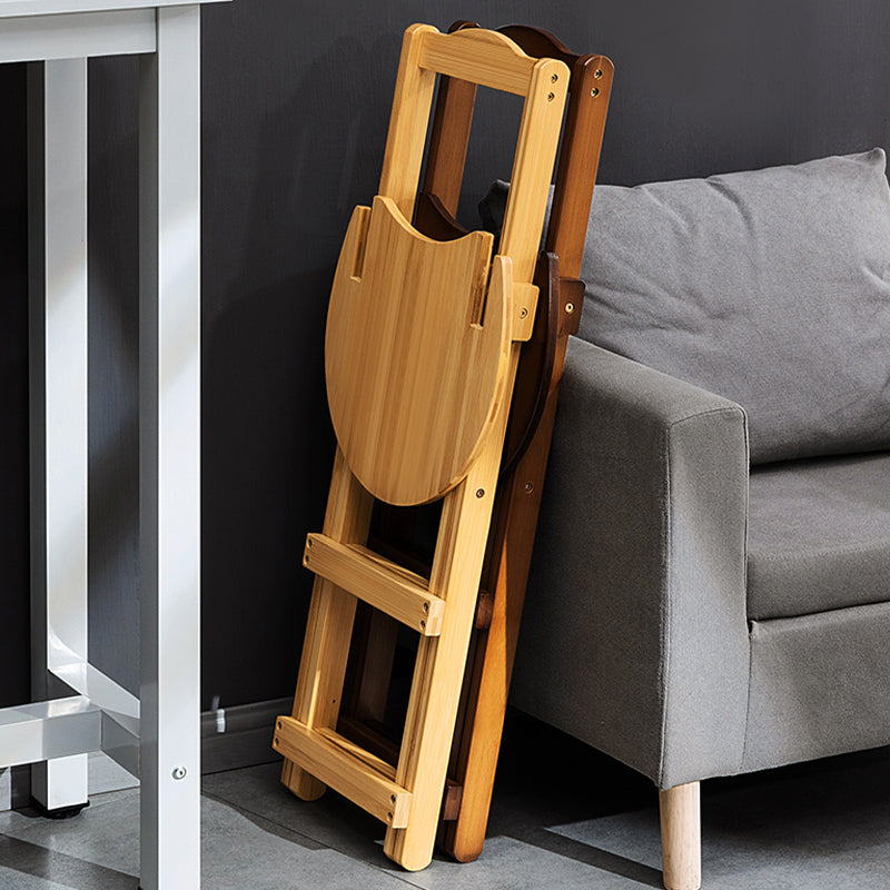 Contemporary Indoor Bar Stools Wooden Folding Low Back Stool