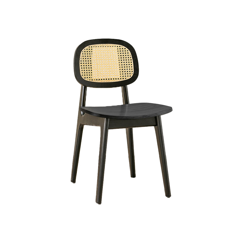 Solid Wood Dining Room Chairs Industrial Style Open Back Dining Chair