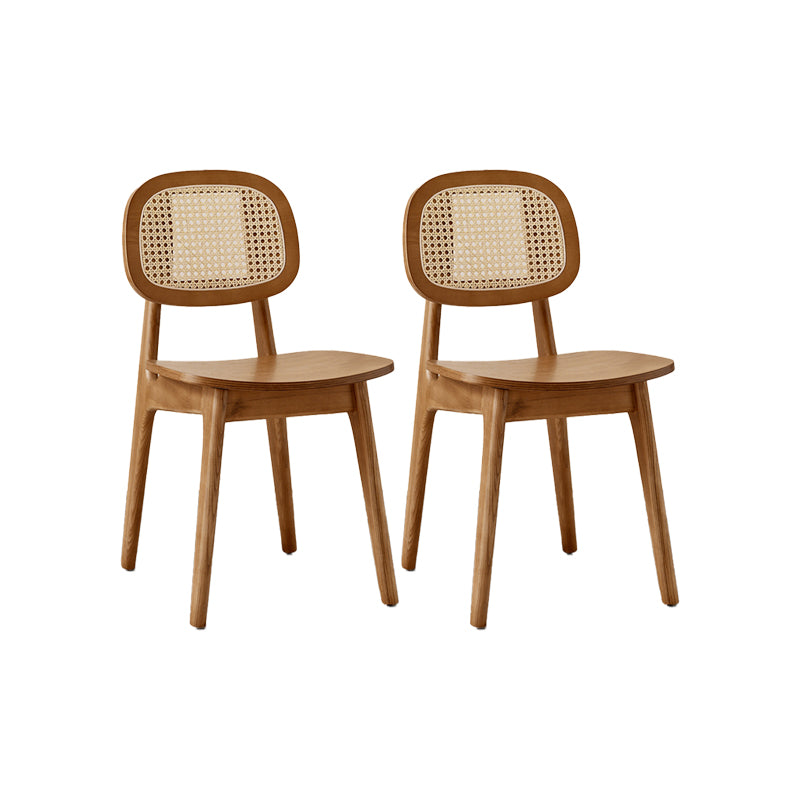 Solid Wood Dining Room Chairs Industrial Style Open Back Dining Chair