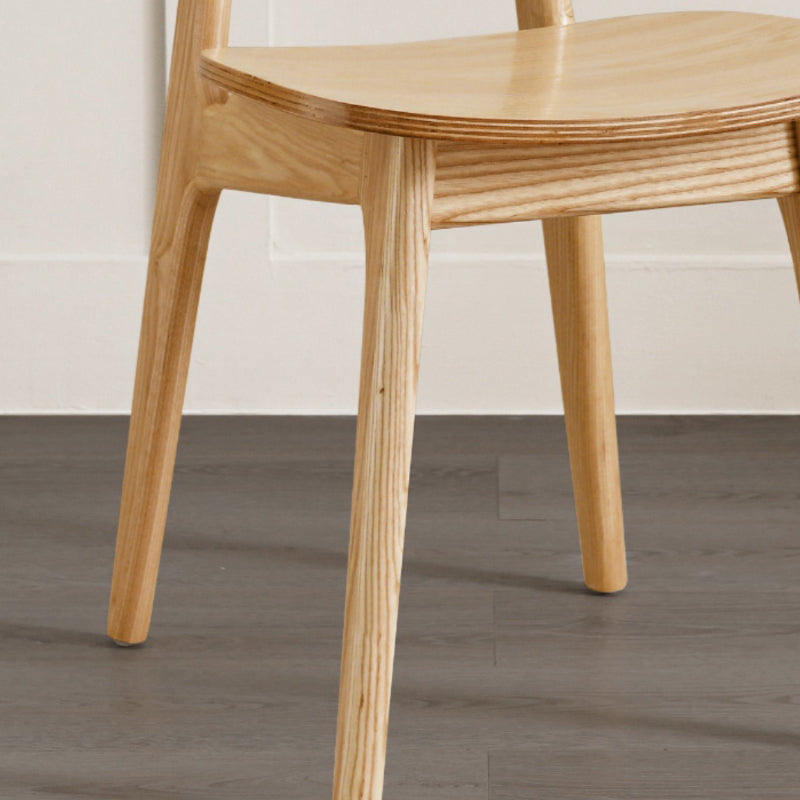 Solid Wood Dining Room Chairs Industrial Style Open Back Dining Chair