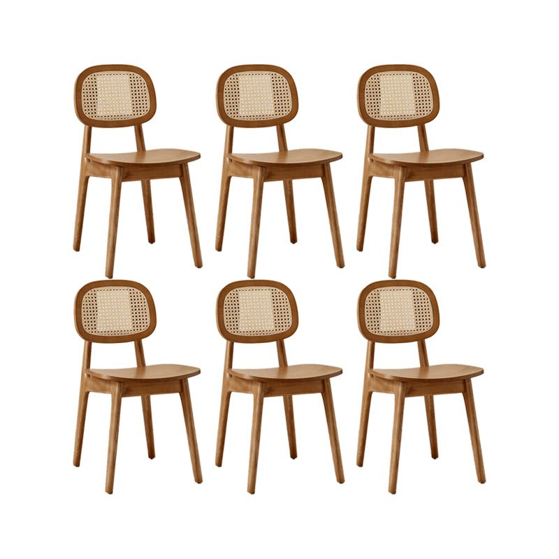 Solid Wood Dining Room Chairs Industrial Style Open Back Dining Chair