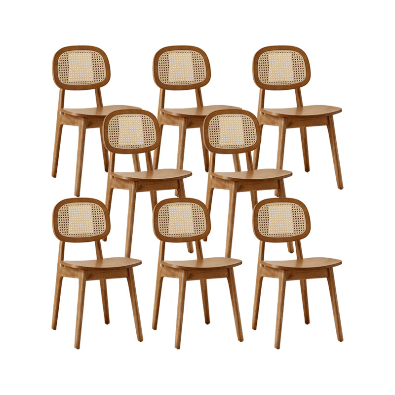 Solid Wood Dining Room Chairs Industrial Style Open Back Dining Chair