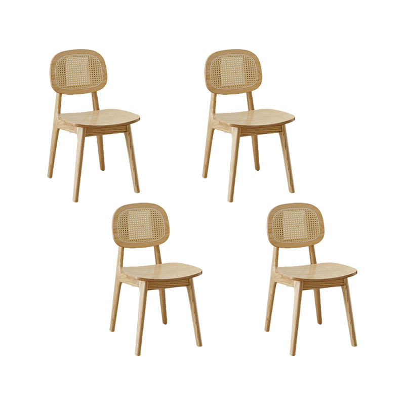 Solid Wood Dining Room Chairs Industrial Style Open Back Dining Chair