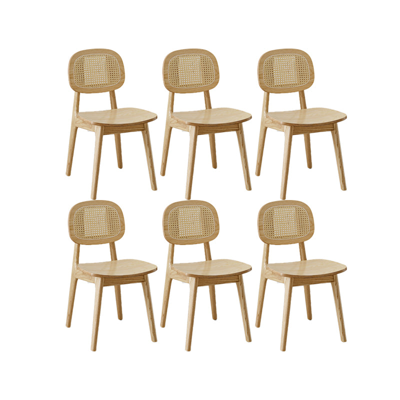 Solid Wood Dining Room Chairs Industrial Style Open Back Dining Chair