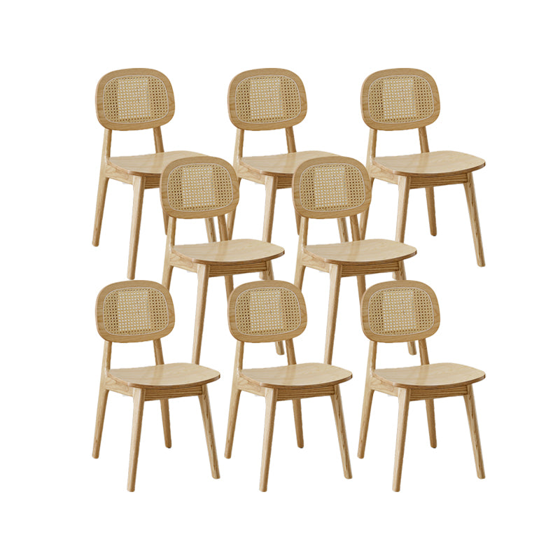 Solid Wood Dining Room Chairs Industrial Style Open Back Dining Chair