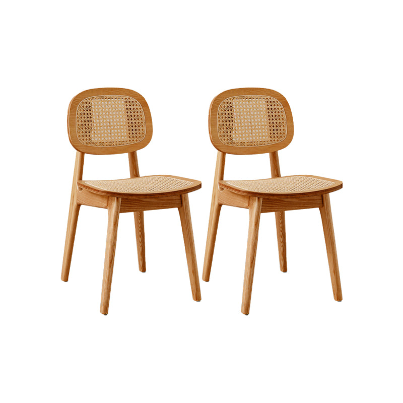 Solid Wood Dining Room Chairs Industrial Style Open Back Dining Chair