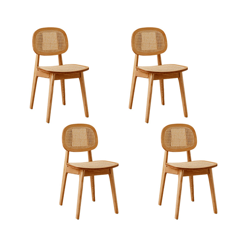 Solid Wood Dining Room Chairs Industrial Style Open Back Dining Chair