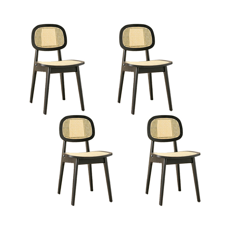 Solid Wood Dining Room Chairs Industrial Style Open Back Dining Chair