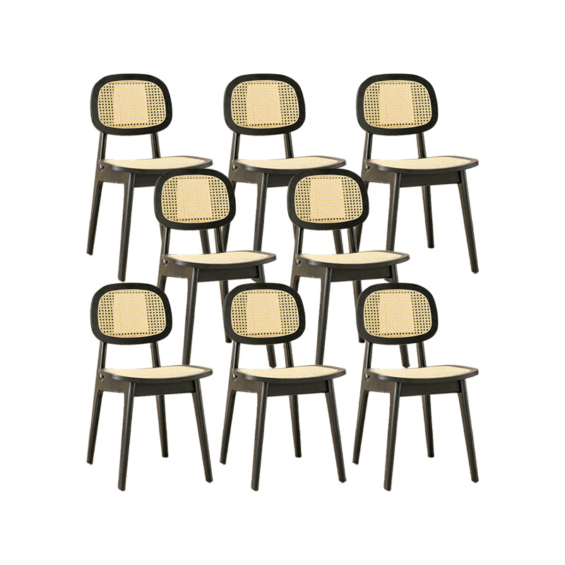 Solid Wood Dining Room Chairs Industrial Style Open Back Dining Chair