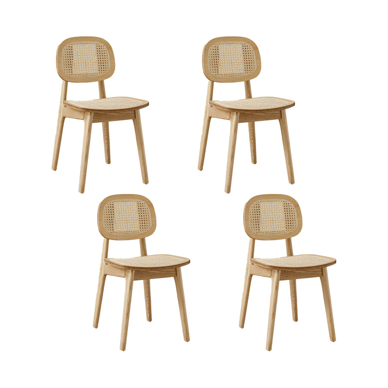 Solid Wood Dining Room Chairs Industrial Style Open Back Dining Chair