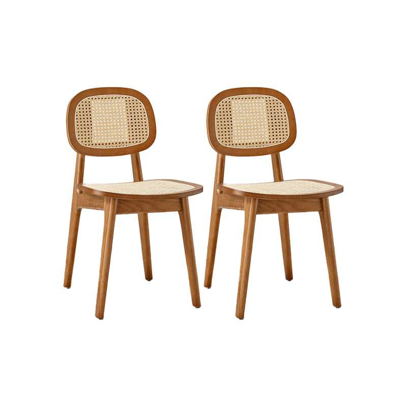 Solid Wood Dining Room Chairs Industrial Style Open Back Dining Chair
