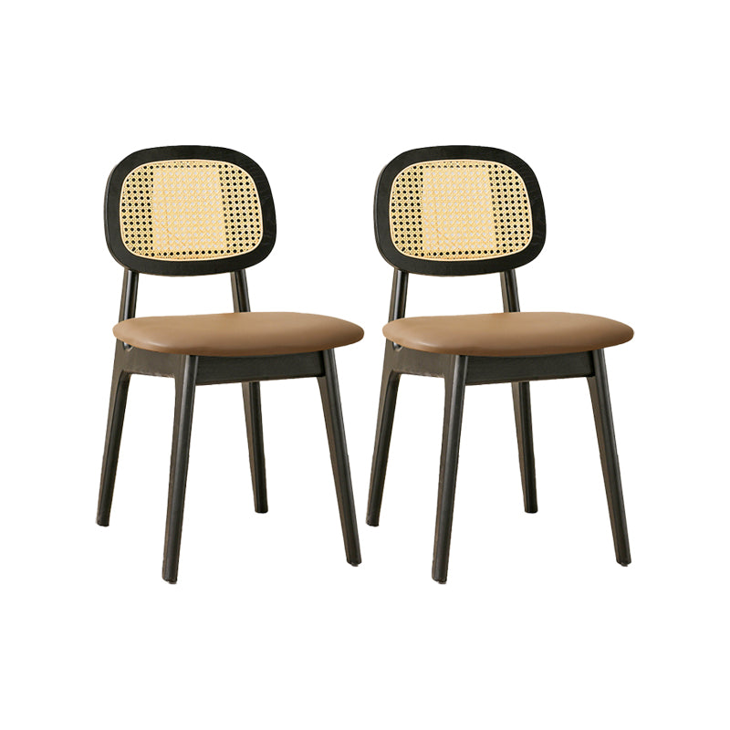 Solid Wood Dining Room Chairs Industrial Style Open Back Dining Chair
