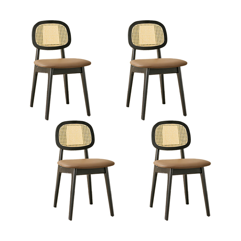 Solid Wood Dining Room Chairs Industrial Style Open Back Dining Chair