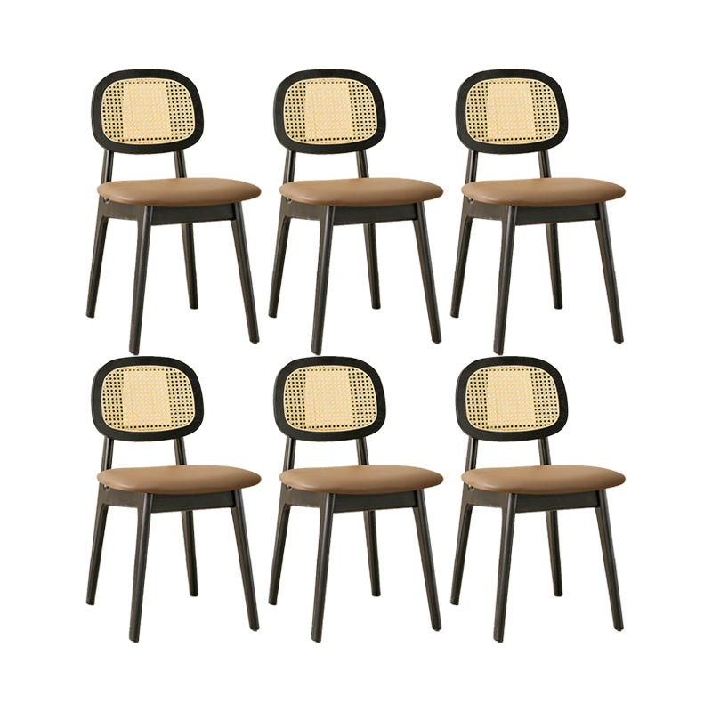 Solid Wood Dining Room Chairs Industrial Style Open Back Dining Chair
