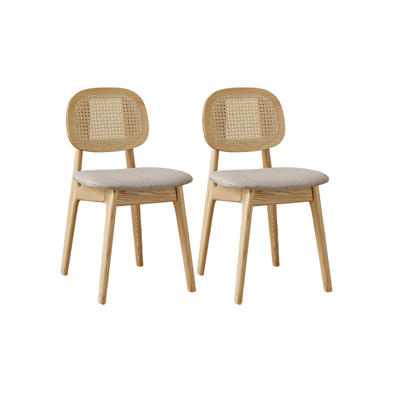 Solid Wood Dining Room Chairs Industrial Style Open Back Dining Chair