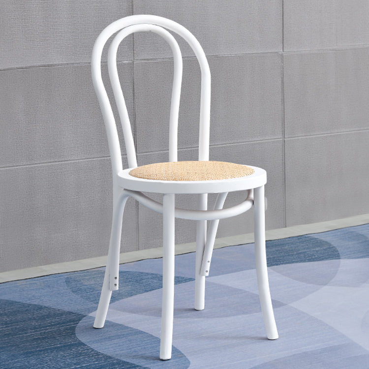Industrial Kitchen Dining Chairs Solid Wood Windsor Back Side Chair