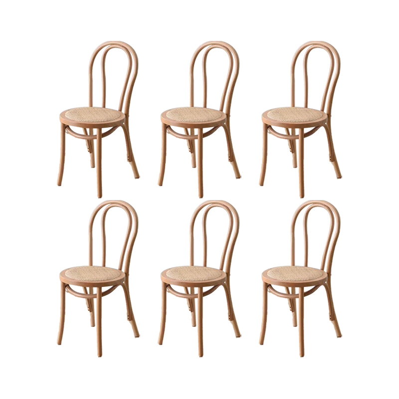 Industrial Kitchen Dining Chairs Solid Wood Windsor Back Side Chair