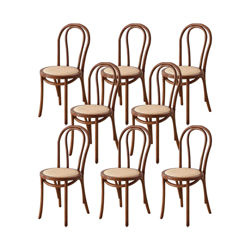 Industrial Kitchen Dining Chairs Solid Wood Windsor Back Side Chair