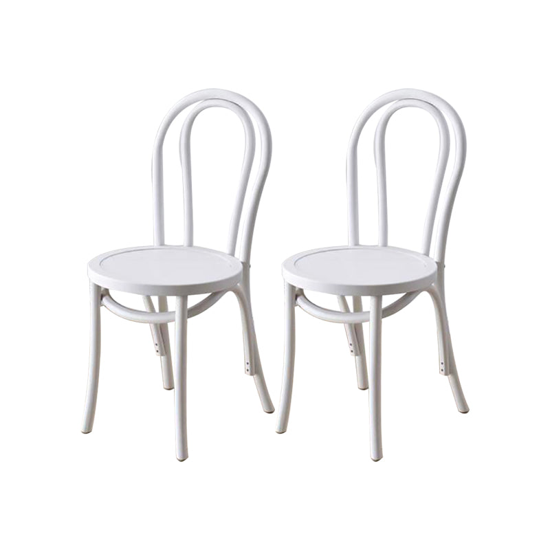 Industrial Kitchen Dining Chairs Solid Wood Windsor Back Side Chair