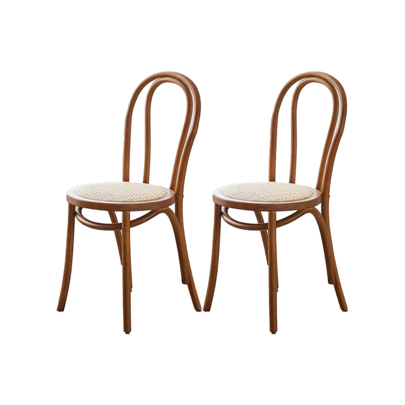 Industrial Kitchen Dining Chairs Solid Wood Windsor Back Side Chair