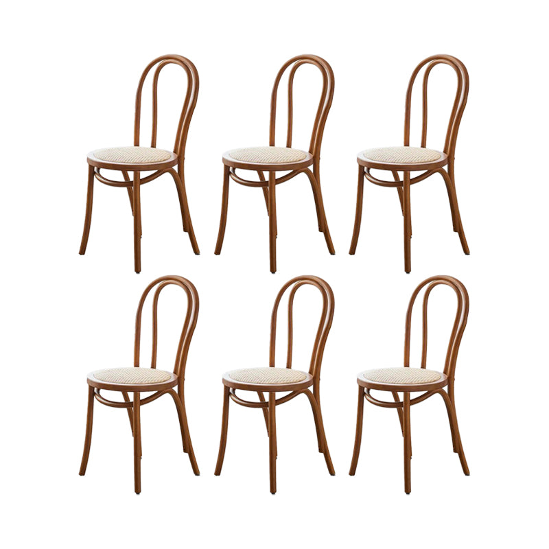 Industrial Kitchen Dining Chairs Solid Wood Windsor Back Side Chair