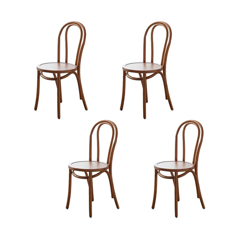 Industrial Kitchen Dining Chairs Solid Wood Windsor Back Side Chair