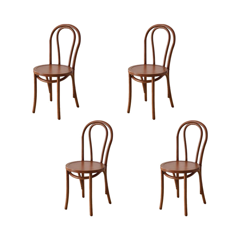 Industrial Kitchen Dining Chairs Solid Wood Windsor Back Side Chair