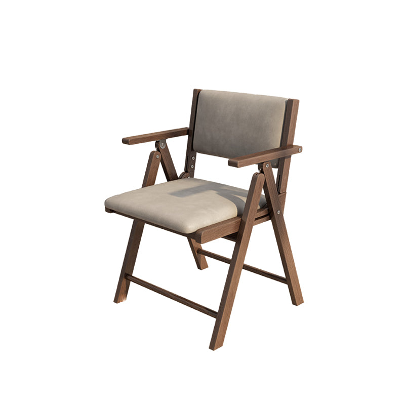 Contemporary Upholstered Arm Chair Indoor Solid Wood Dining Chair