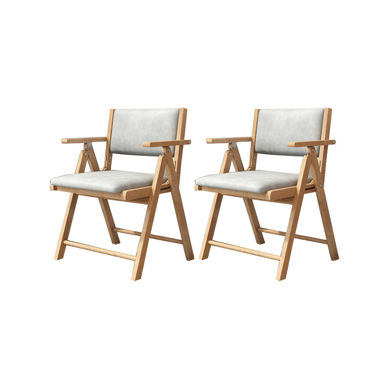 Contemporary Upholstered Arm Chair Indoor Solid Wood Dining Chair