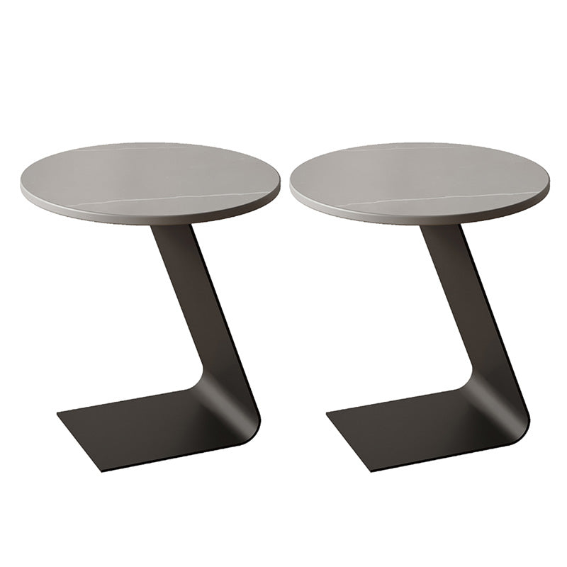 Round Accent Side Table Metal C Side Table Side End Snack Table