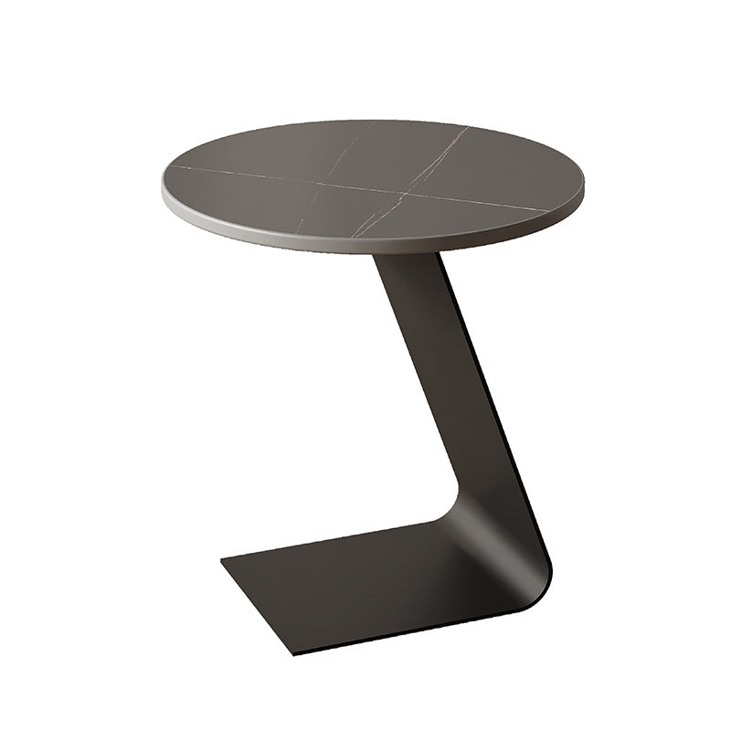 Round Accent Side Table Metal C Side Table Side End Snack Table