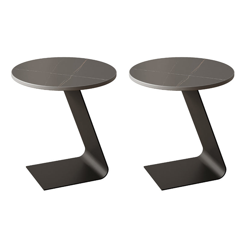 Round Accent Side Table Metal C Side Table Side End Snack Table