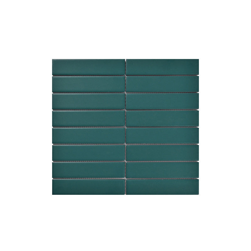 Square Mosaic Peel & Stick Tile in Green Water Resistant Mosaic Tile